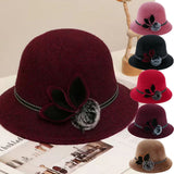 Elegant Vintage Wool Fedora Hat for Women