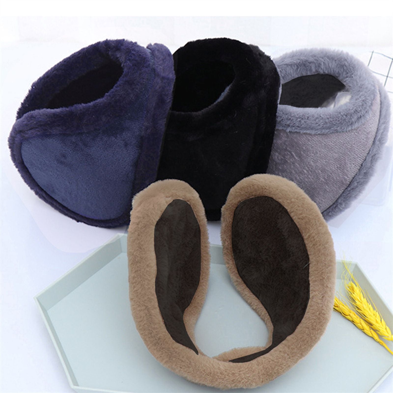 Soft Plush Ear Warmers for Cold Weather Protection