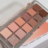 12-Color Matte Eyeshadow Palette in Tea Apricot