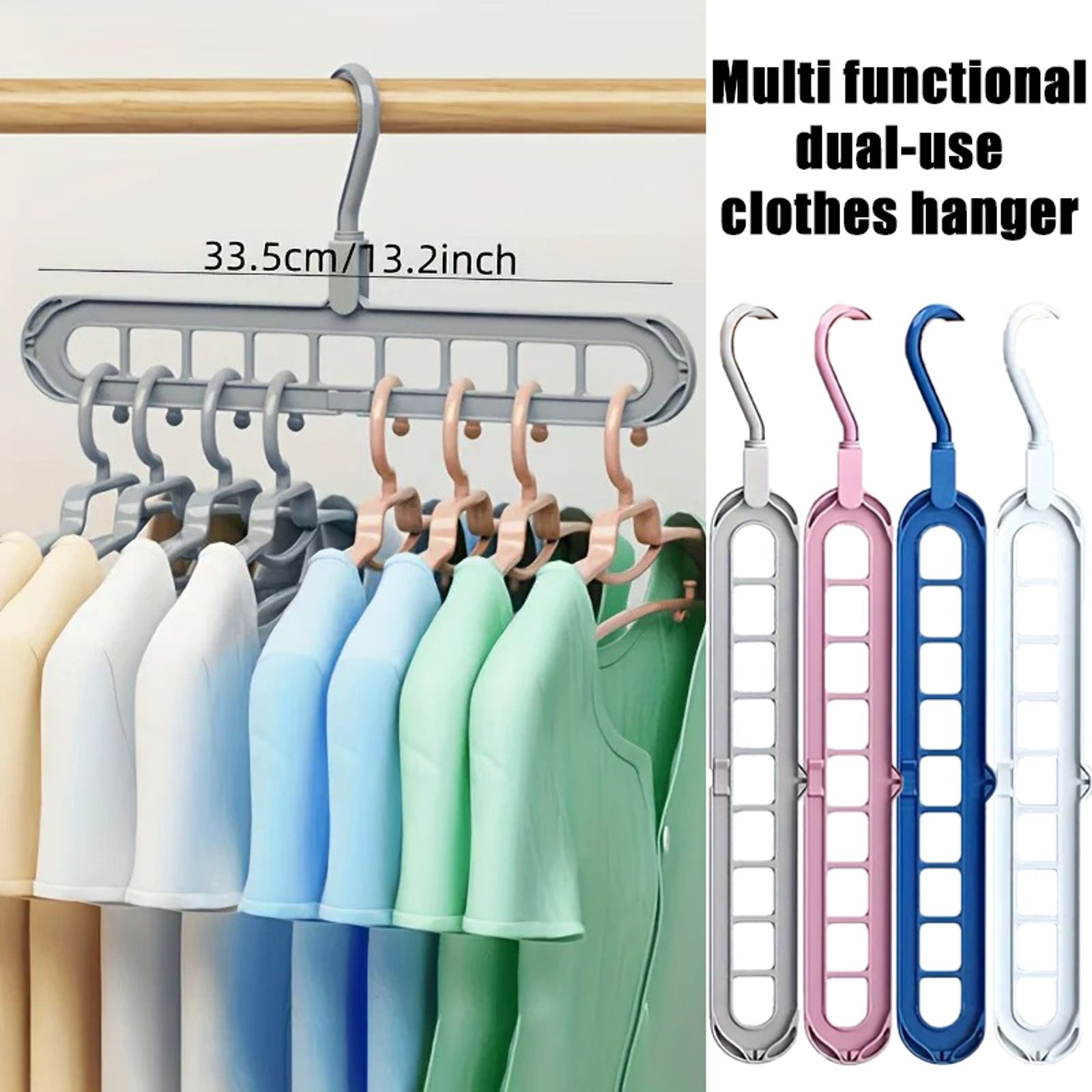 Heavy Duty Space Saving Plastic Multifunctional Hangers
