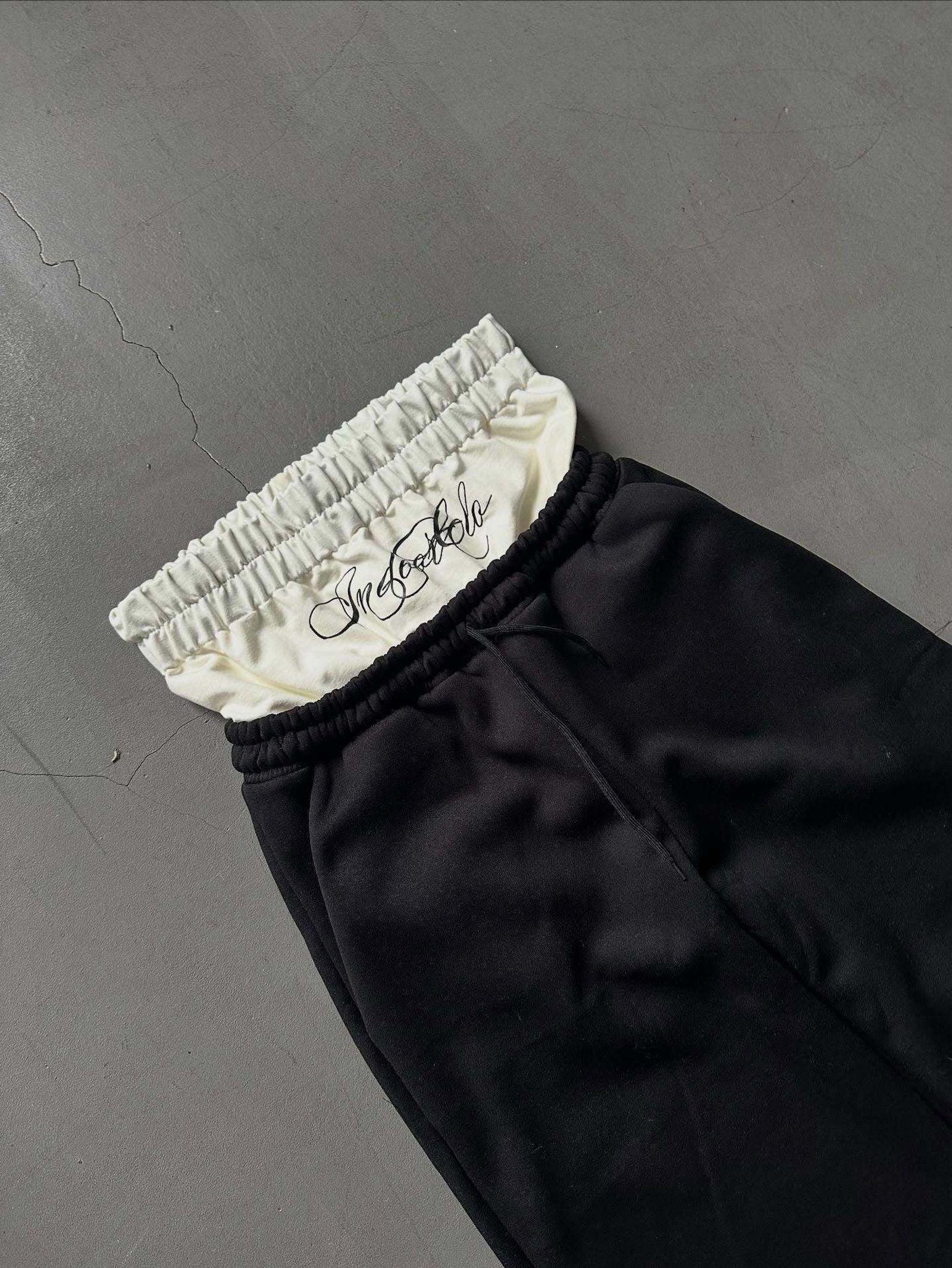 Harajuku Style Retro Two-Piece Casual Straight Pants