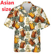 Men's Hawaiian Aloha Beach Shirt - Short Sleeve Beer Lovers