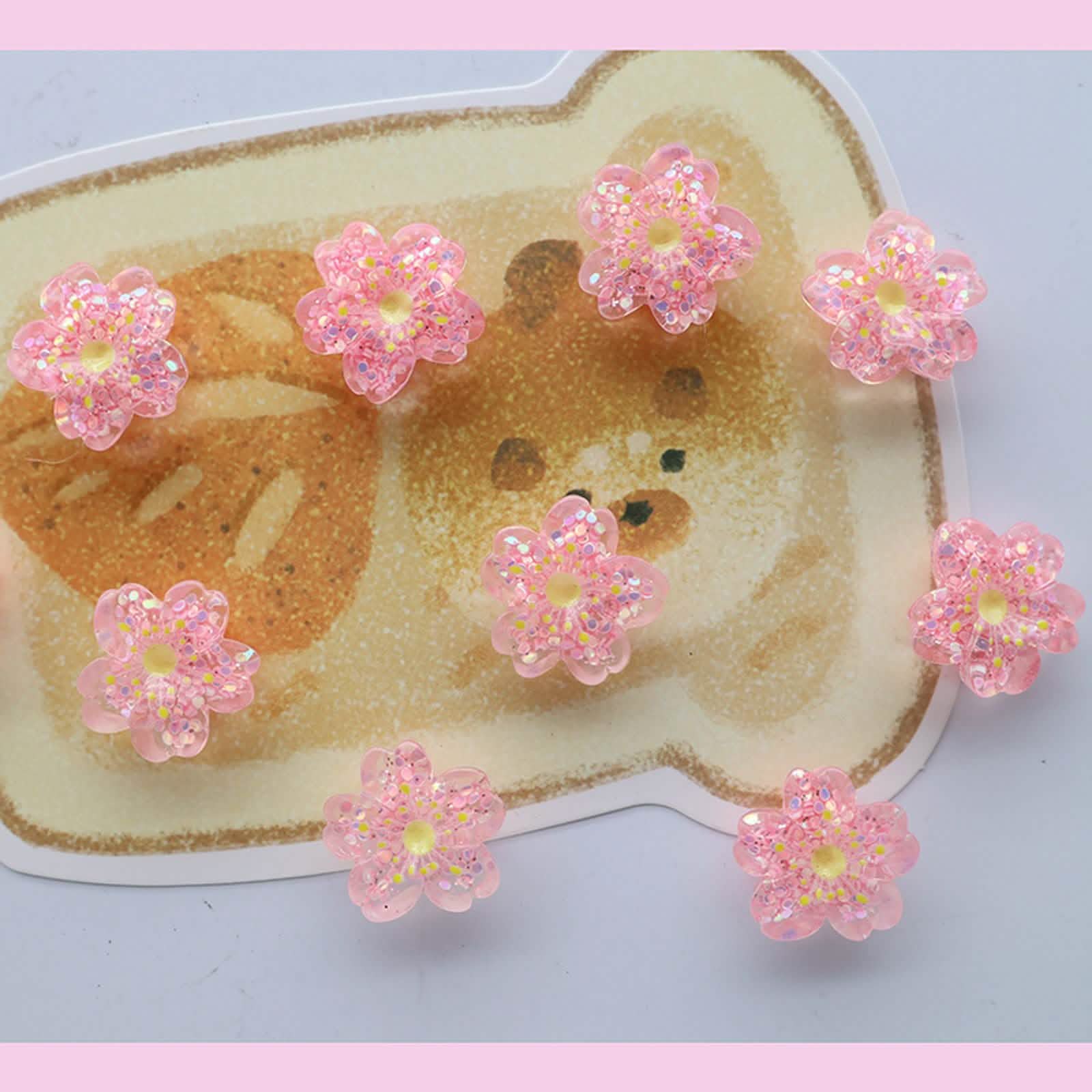 10pcs Pink Blossom Sakura Refrigerator Magnets