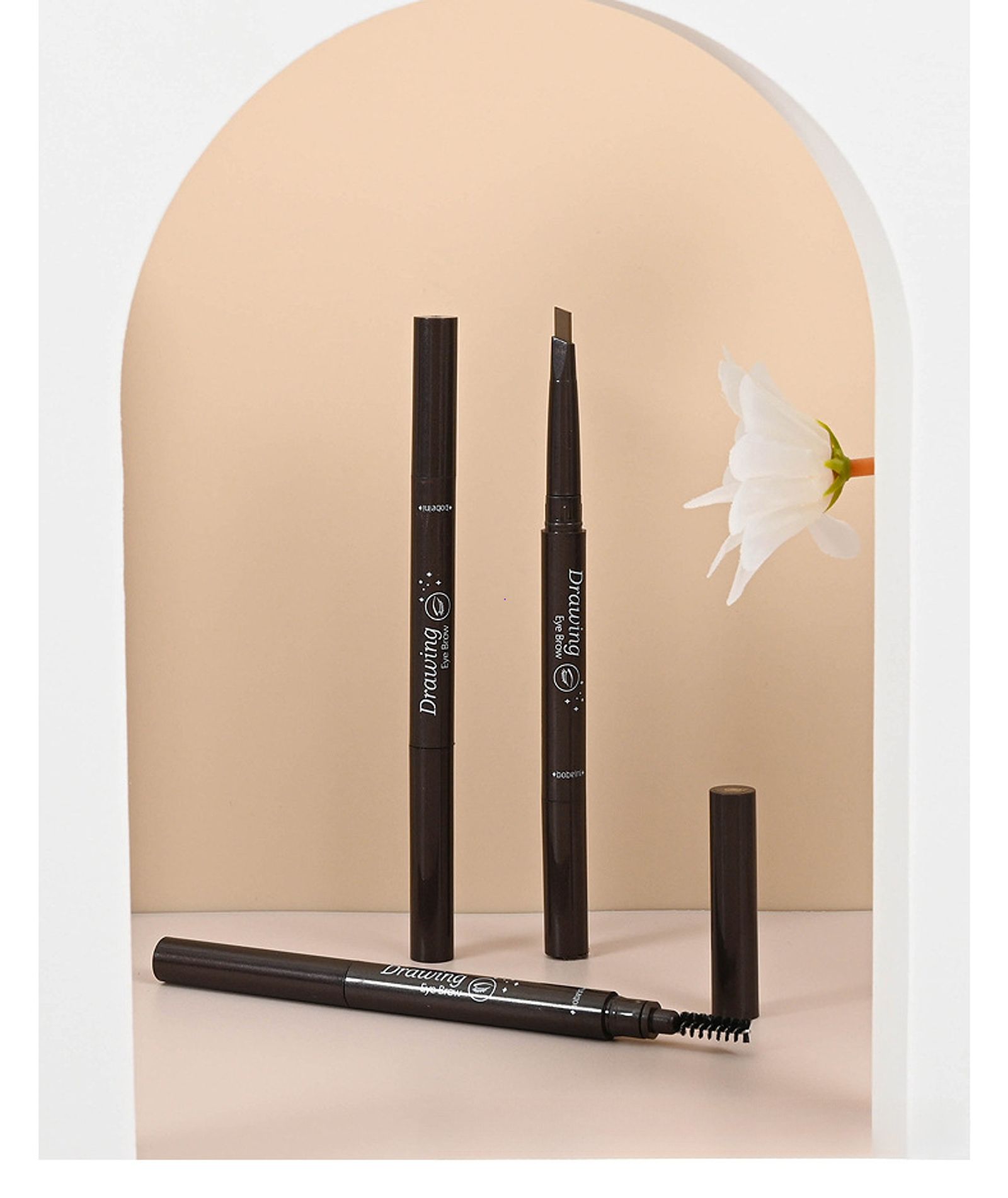 2 in 1 Waterproof Eyebrow Pencil - Long Lasting & Easy to Use