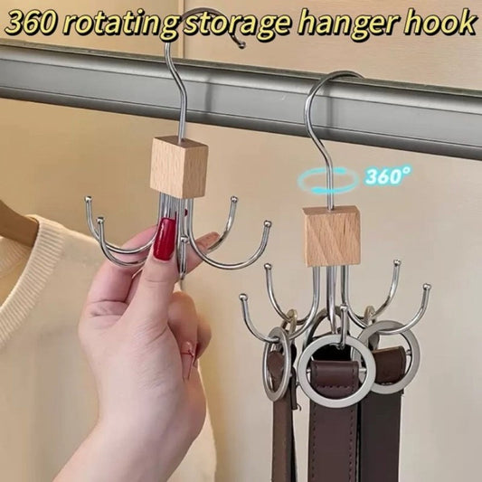360 Rotating Storage Hanger Hook for Closet Organization