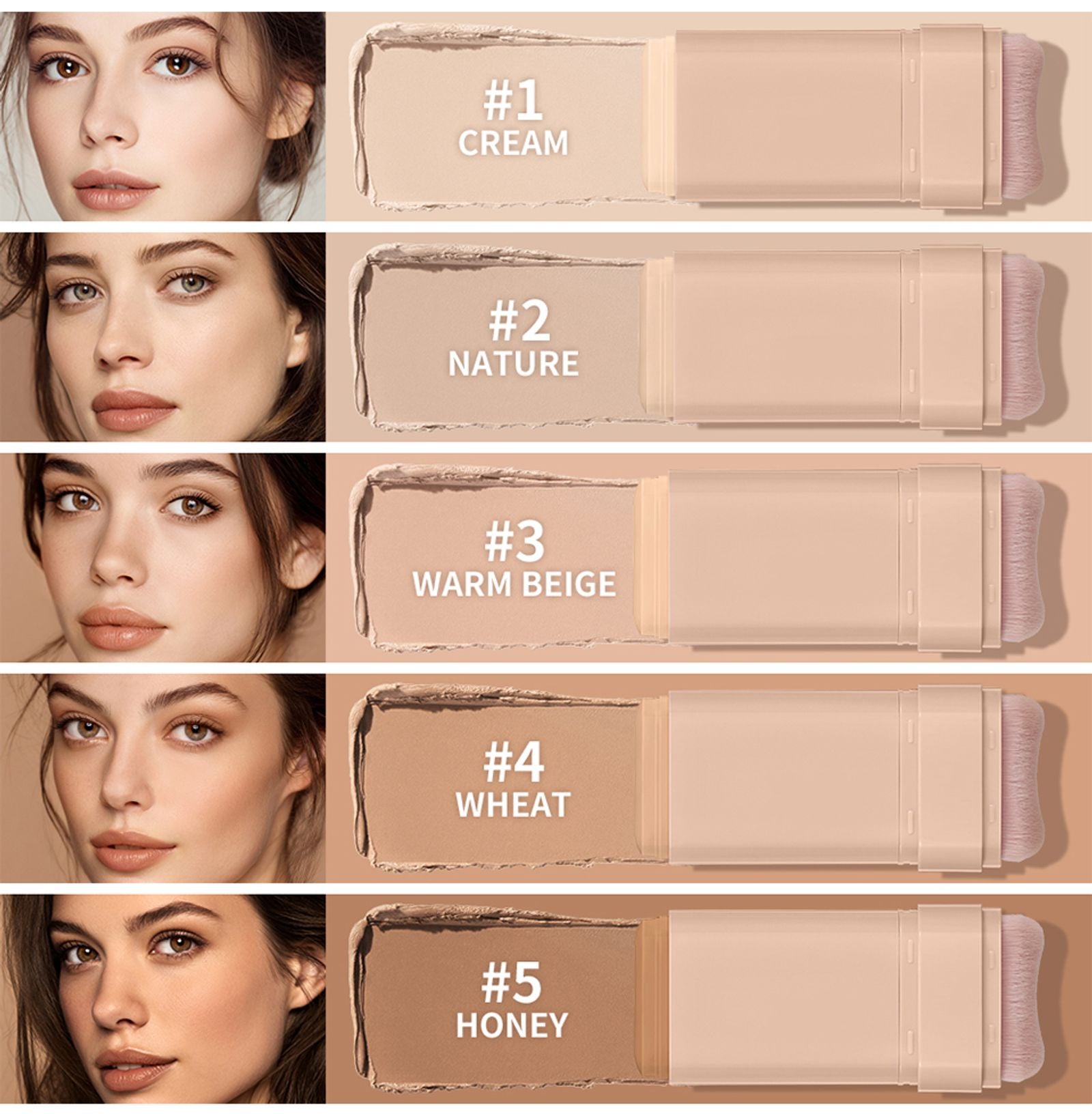 Skin Tint Foundation Stick - 6 Color Options