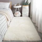 VIKAMA Silk Wool Area Rug for Bedroom and Living Space