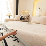Warm Plush Sofa Cushion One-Piece Dust Cover