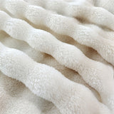 Luxurious Faux Rabbit Fur Bed Blanket - Soft and Warm Throw