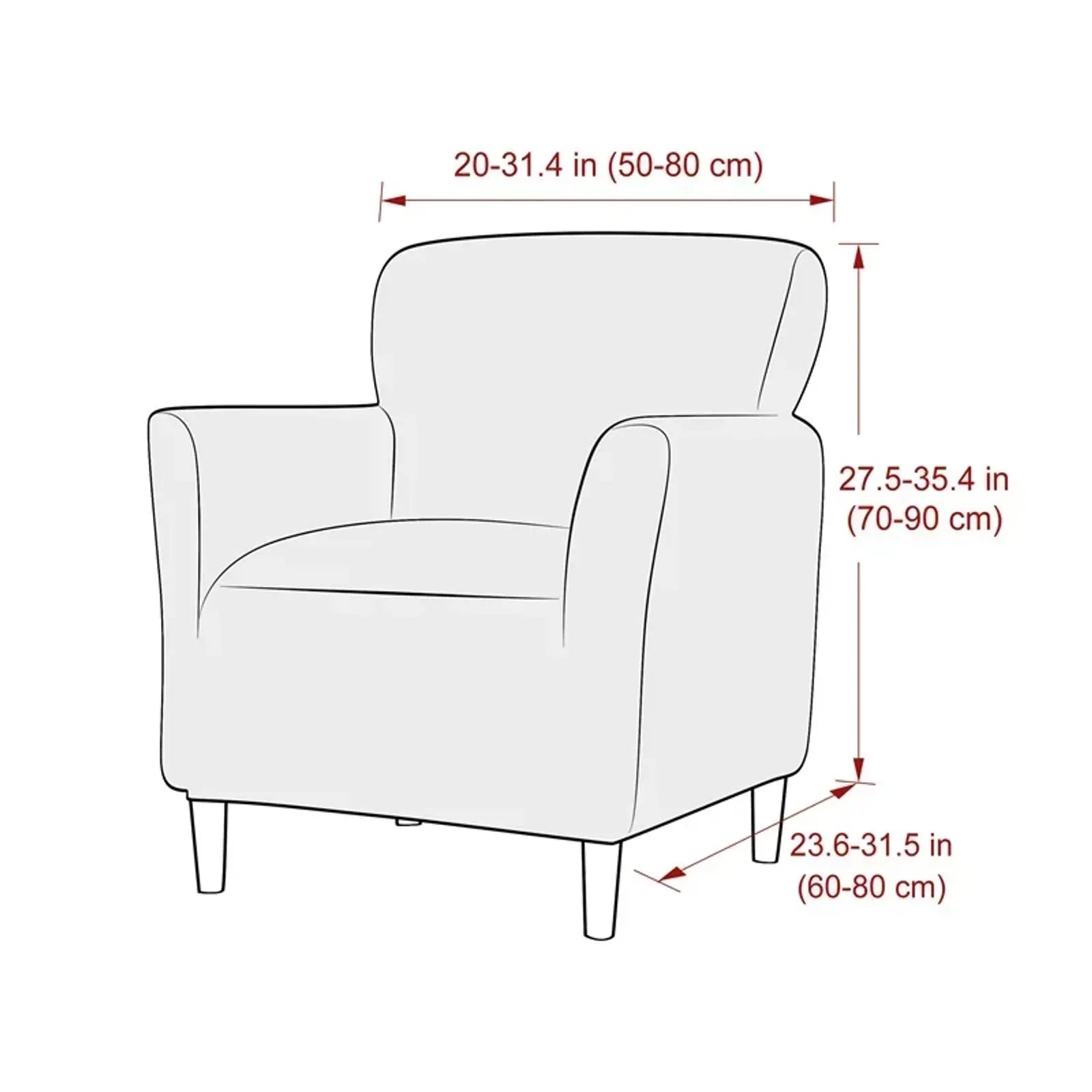 Elastic Single Armchair Slipcover for Living Room