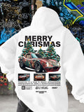 Christmas Tree Print Hooded Sweatshirt for Men & Women