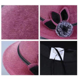 Elegant Vintage Wool Fedora Hat for Women