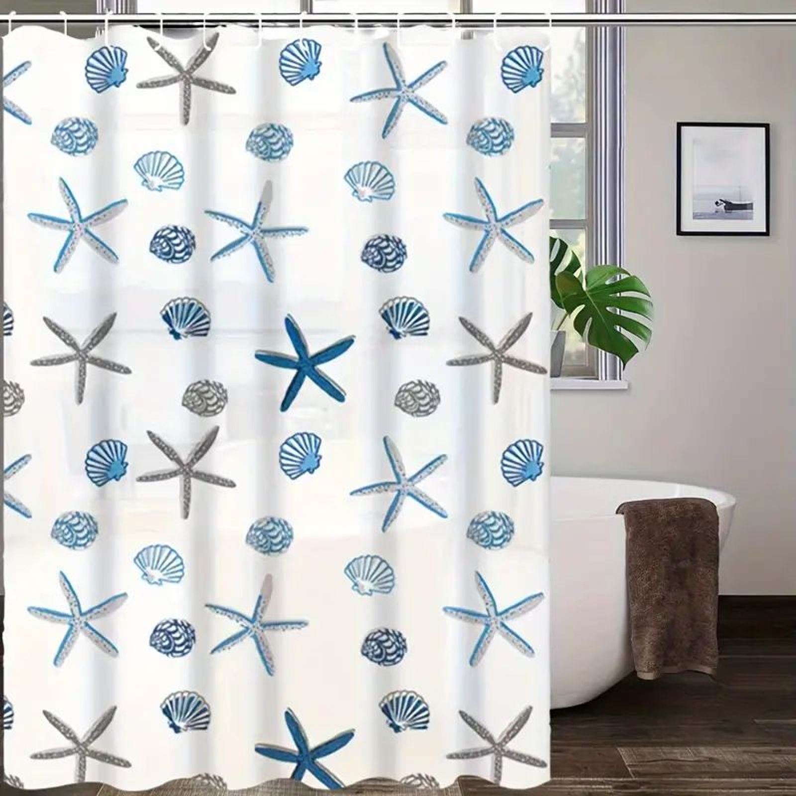 Waterproof PEVA Shower Curtain with Pattern