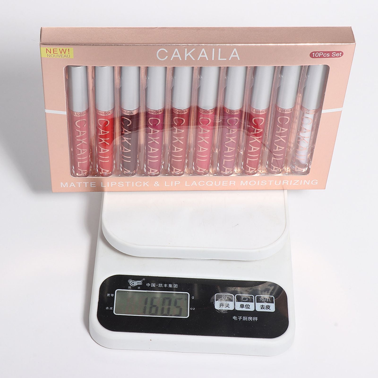 10pcs Nude Lip Gloss Matte Velvet Liquid Lipstick Set