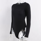 Sexy Y2K Long Sleeve Cotton Bodysuit for Women