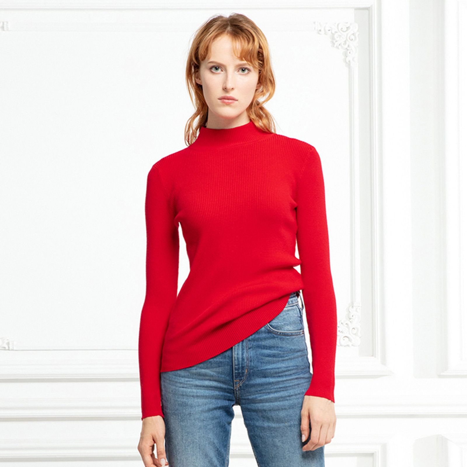 Korean Chic Turtleneck Pullover Sweater for Women