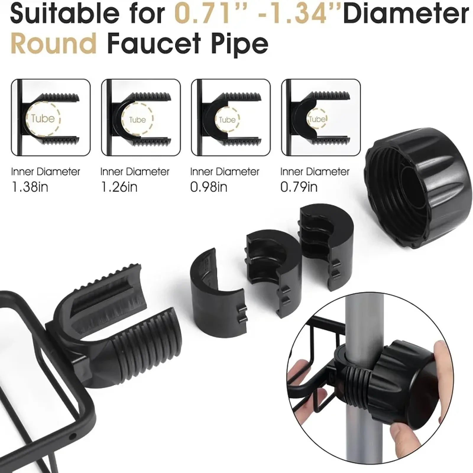 Bathroom Faucet Storage Rack and Shower Soap Holder