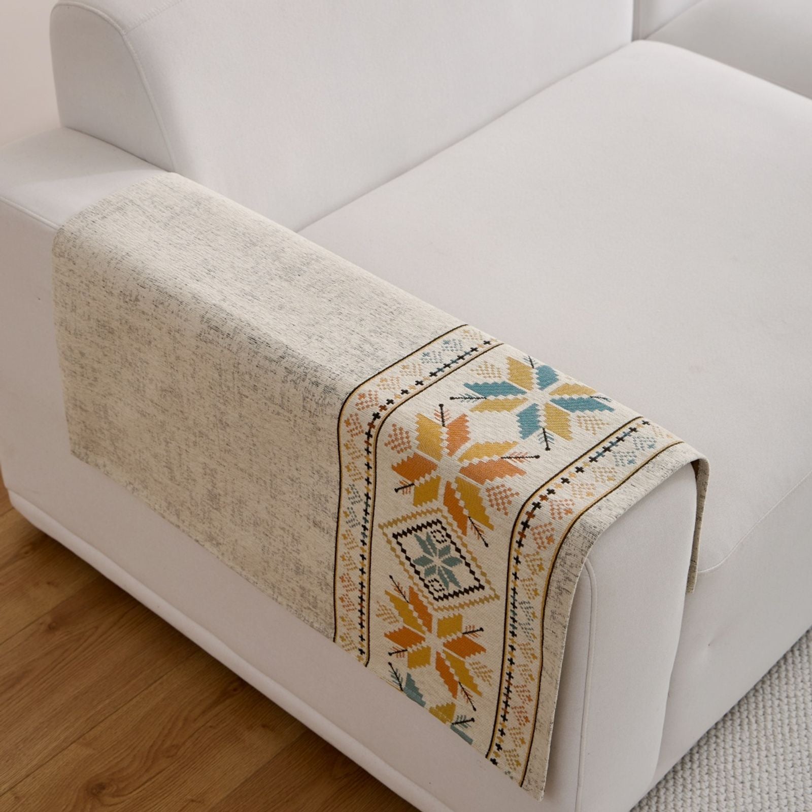 Bohemian Jacquard Chenille Sofa Cover for All Seasons