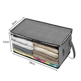 Large Capacity Foldable Clothes Storage Bag with Lids