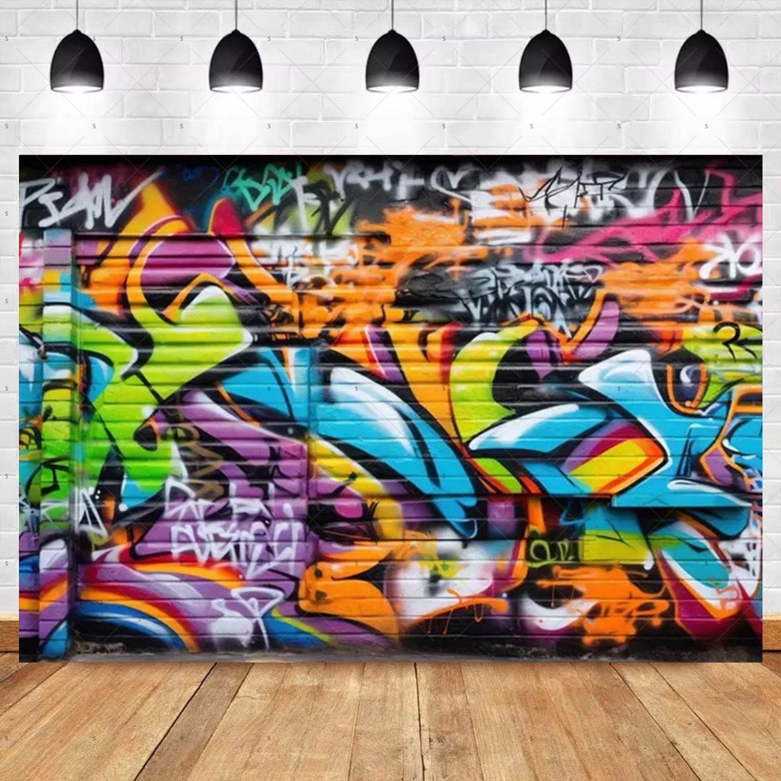 Street Graffiti Wall Background Banner for Photography