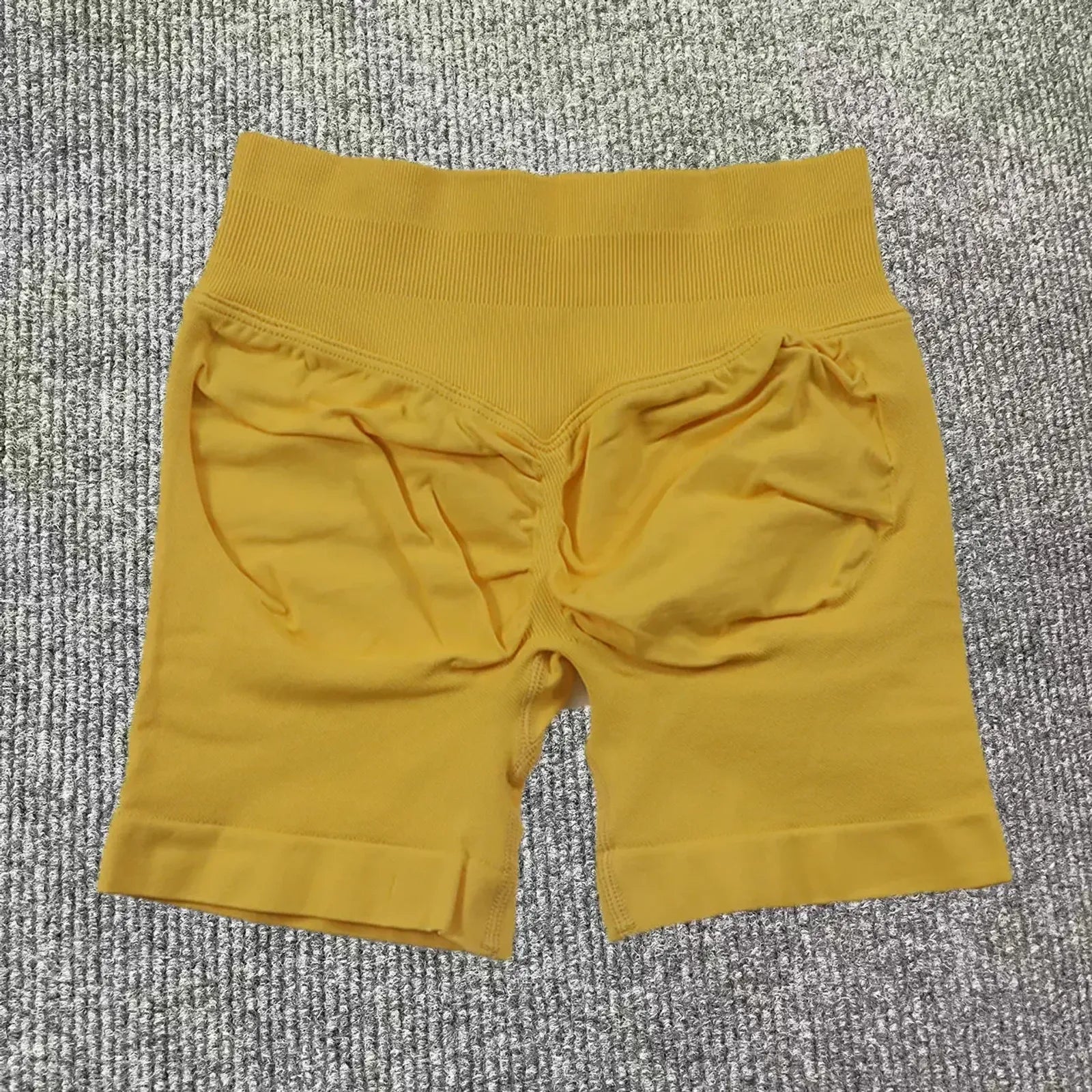 Dfyoga Workout Scrunch Shorts Set with Halter Sports Bra