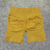 Dfyoga Workout Scrunch Shorts Set with Halter Sports Bra