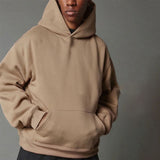 Men's Casual Hooded Sweatshirt - Streetwear Pullover