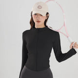 Women's Long-Sleeved Yoga Jacket for Autumn & Winter