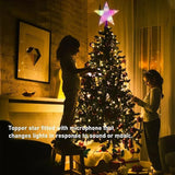 15cm Warm White LED Christmas Tree Star Decoration