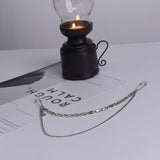 Punk Double Chain Brooch - Trendy Hip Hop Jewelry