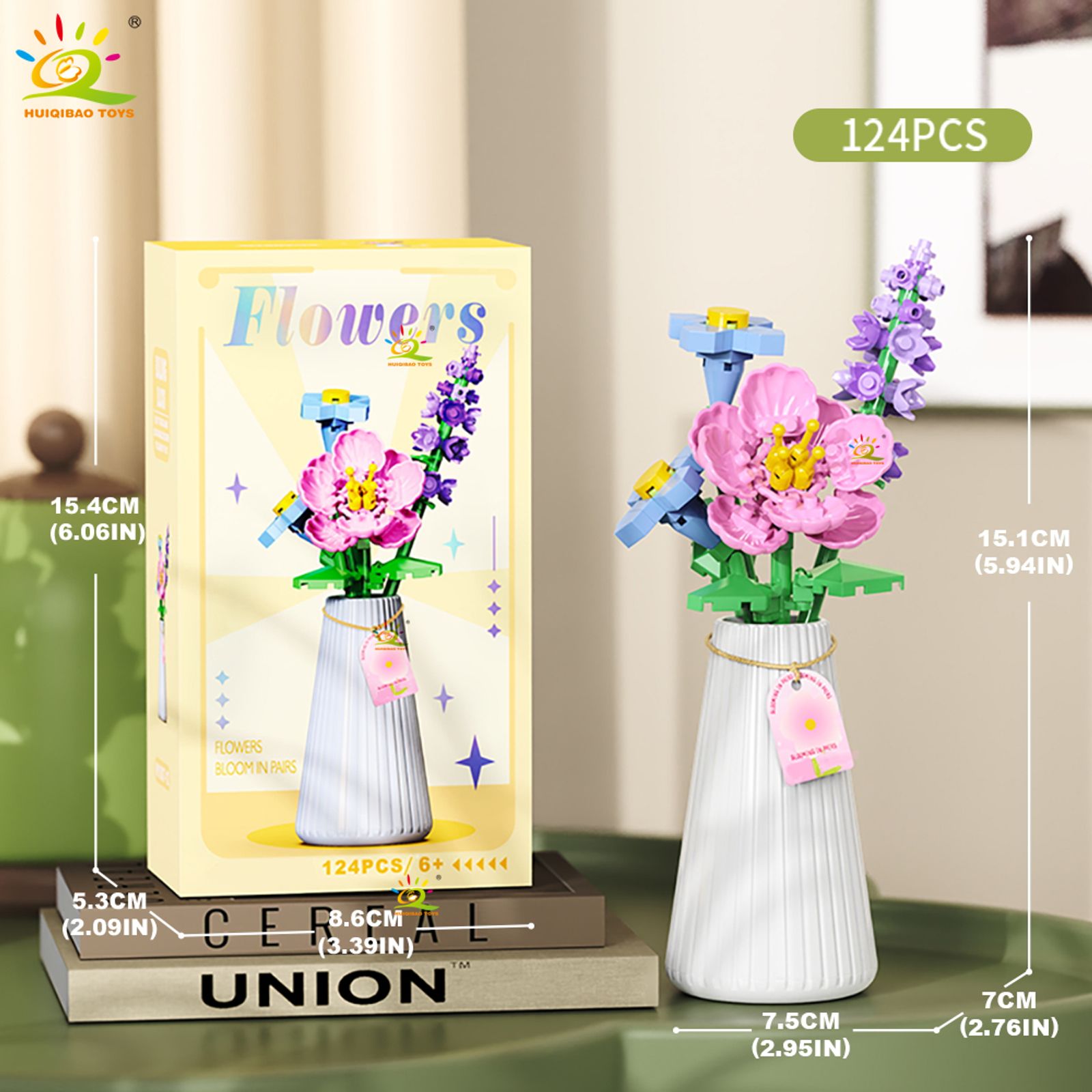 Eternal Flower Bouquet Building Block Model