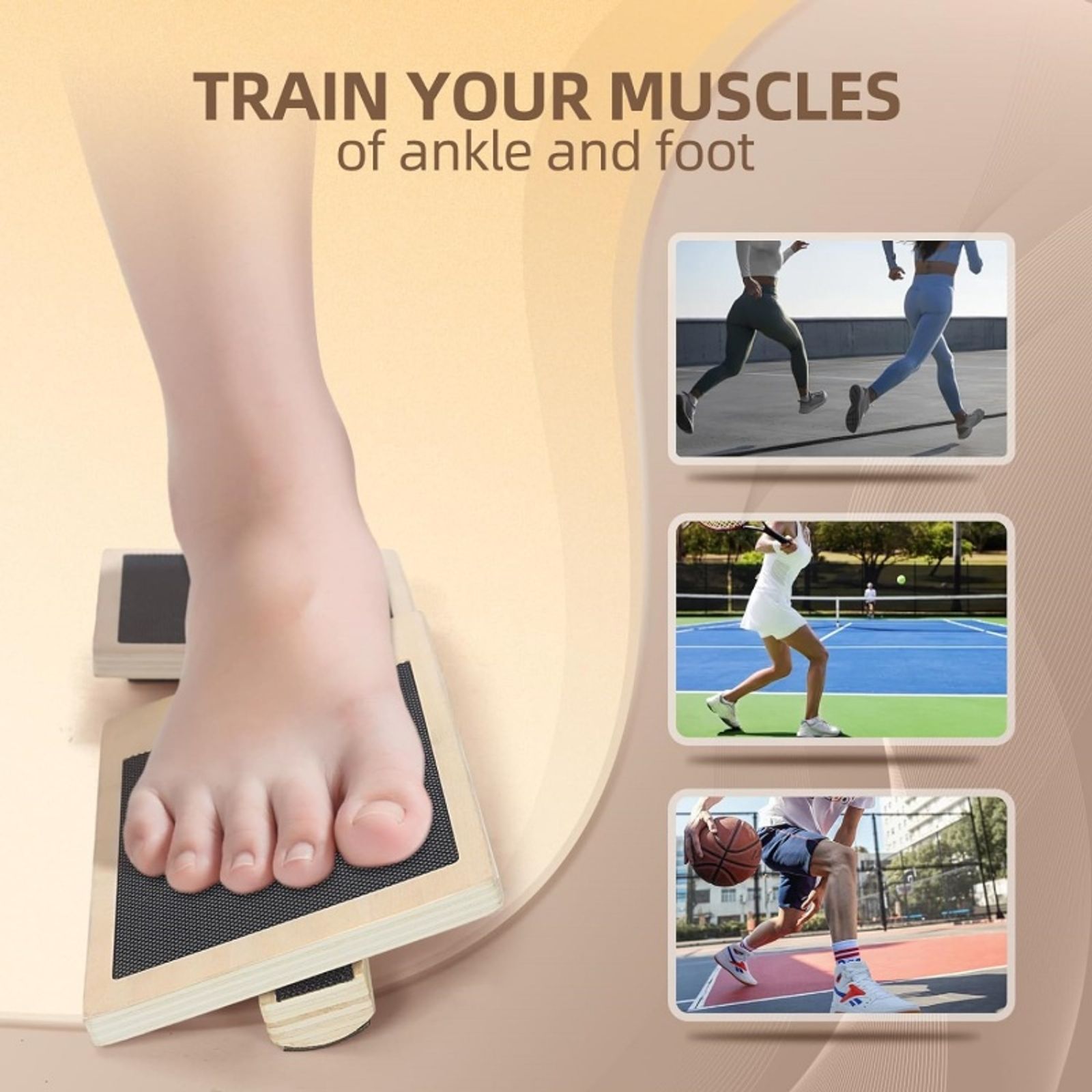 Single Foot Balance Board for Ankle Strengthening