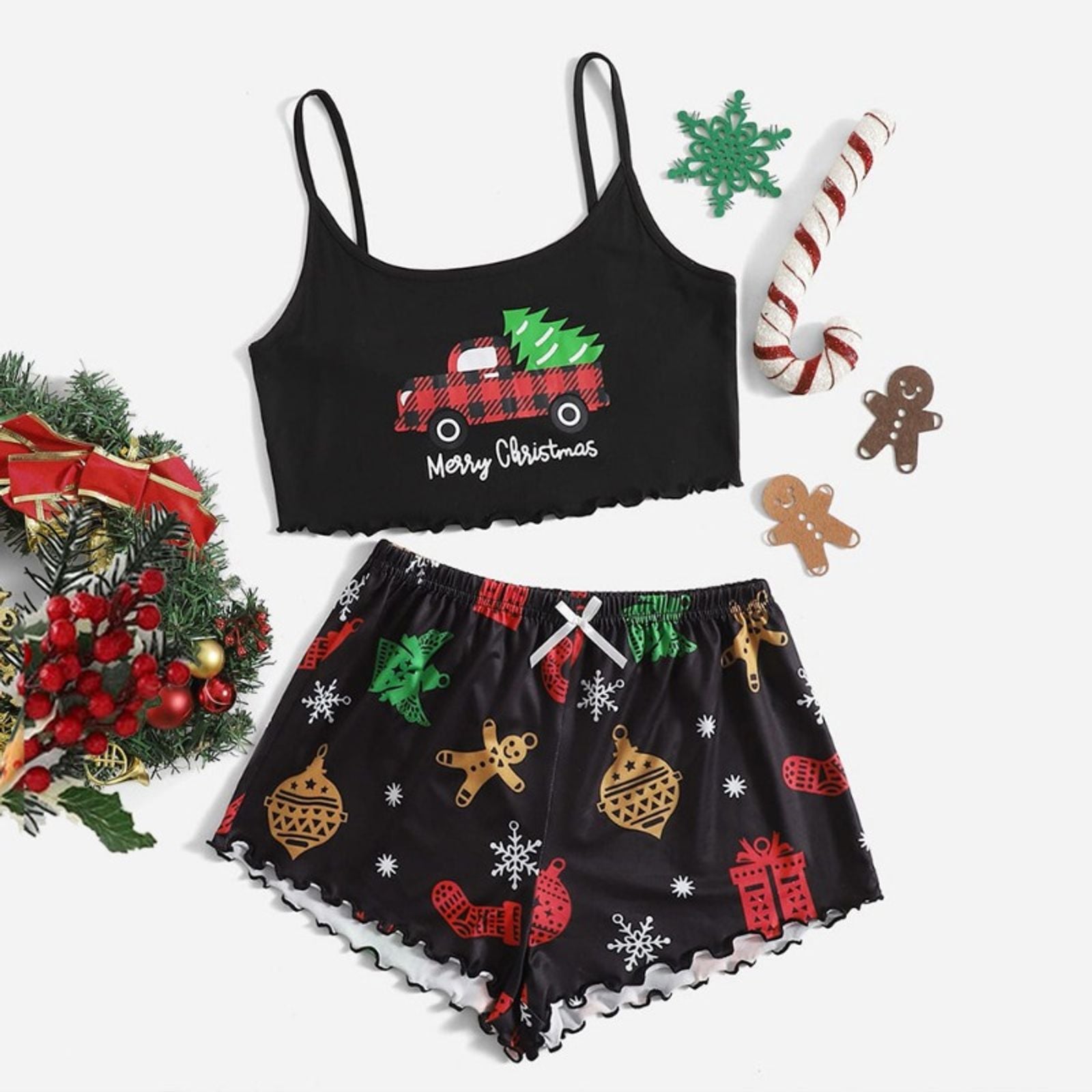 Sexy Christmas Pajamas Set for Women