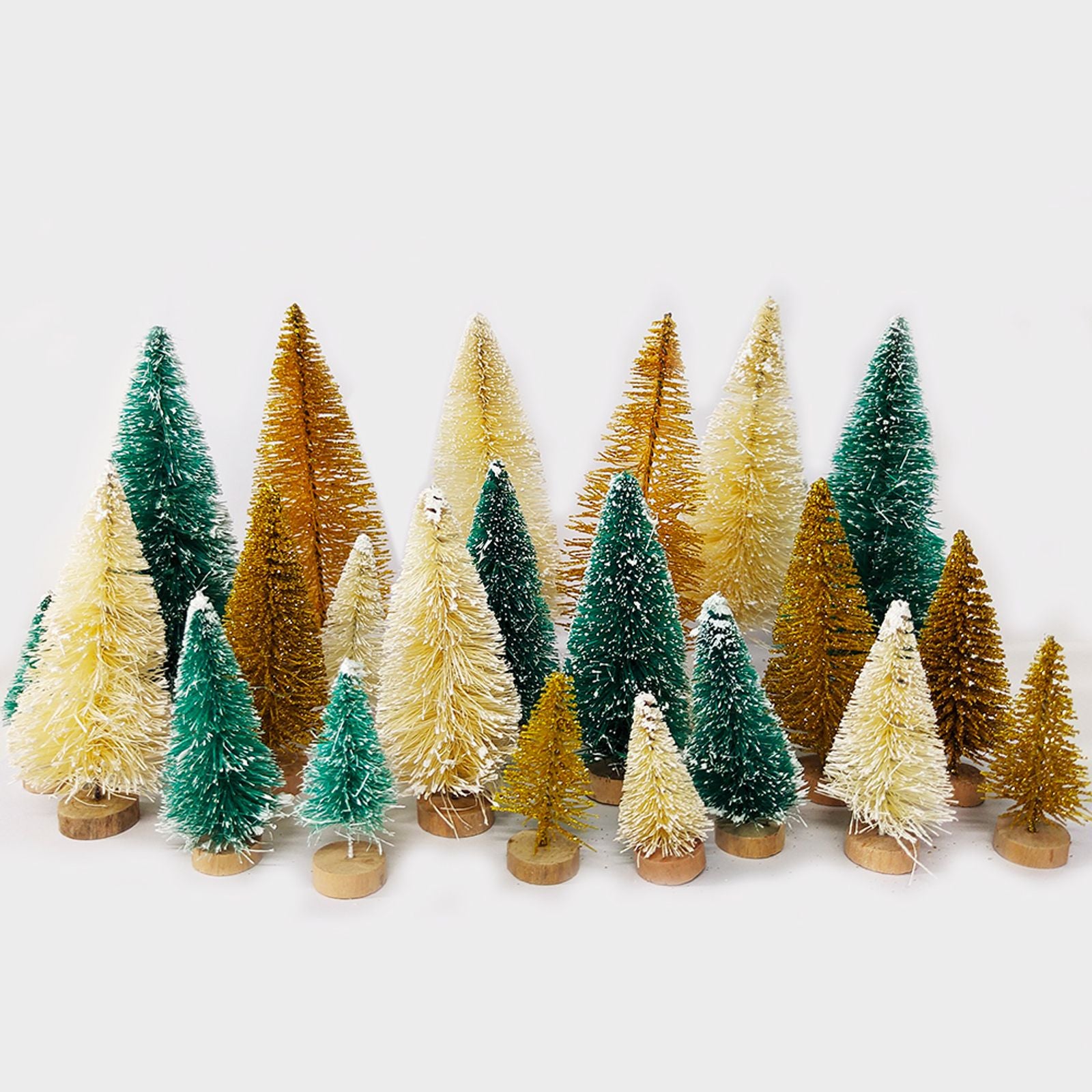 Mini Christmas Tree Ornament Set - 5/8pcs Decorative Cedar Pine