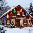 Colorful Inflatable Christmas Lights Ball for Festive Fun