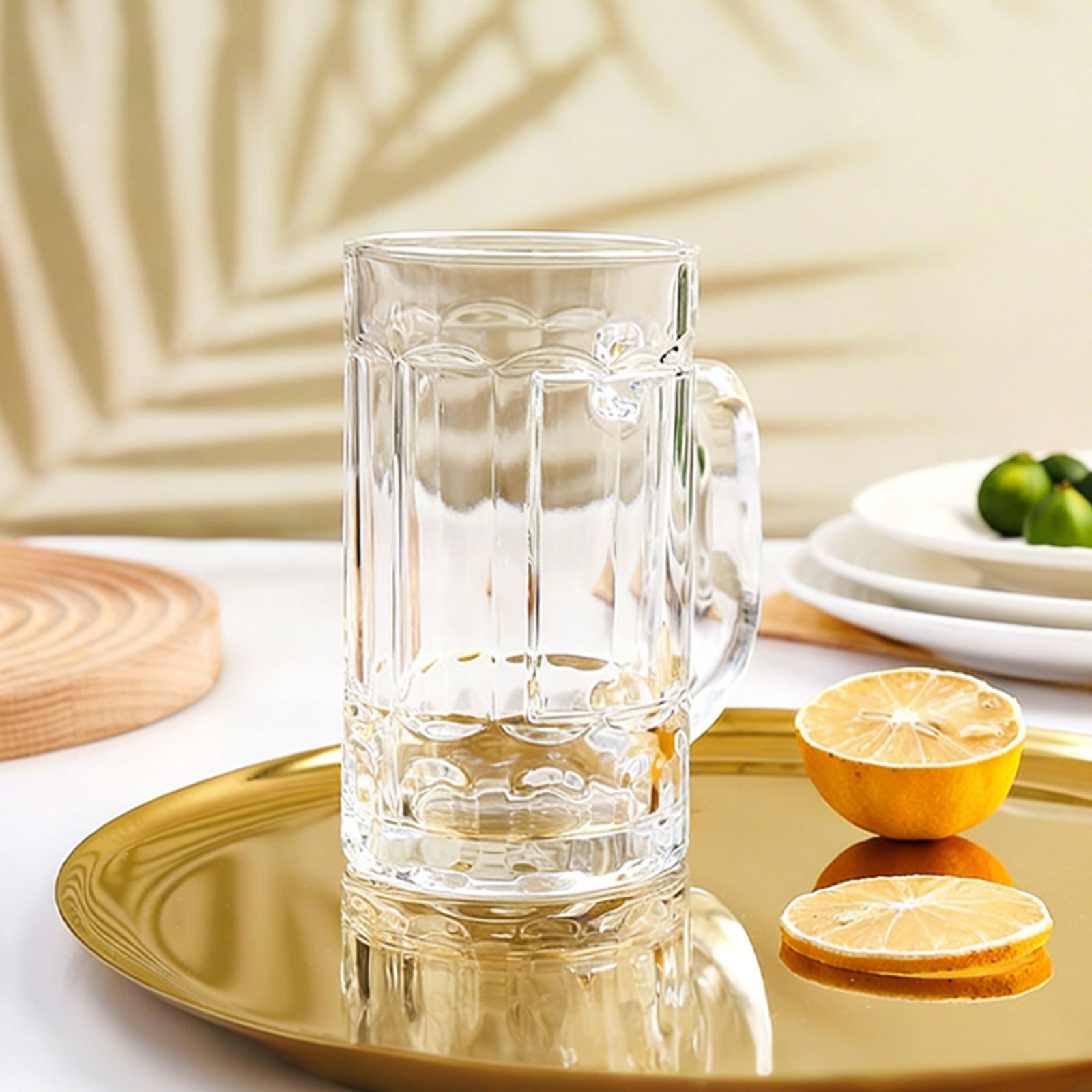 Clear Thickened Glass Beer Mug – Heavy Duty Drinking Cup