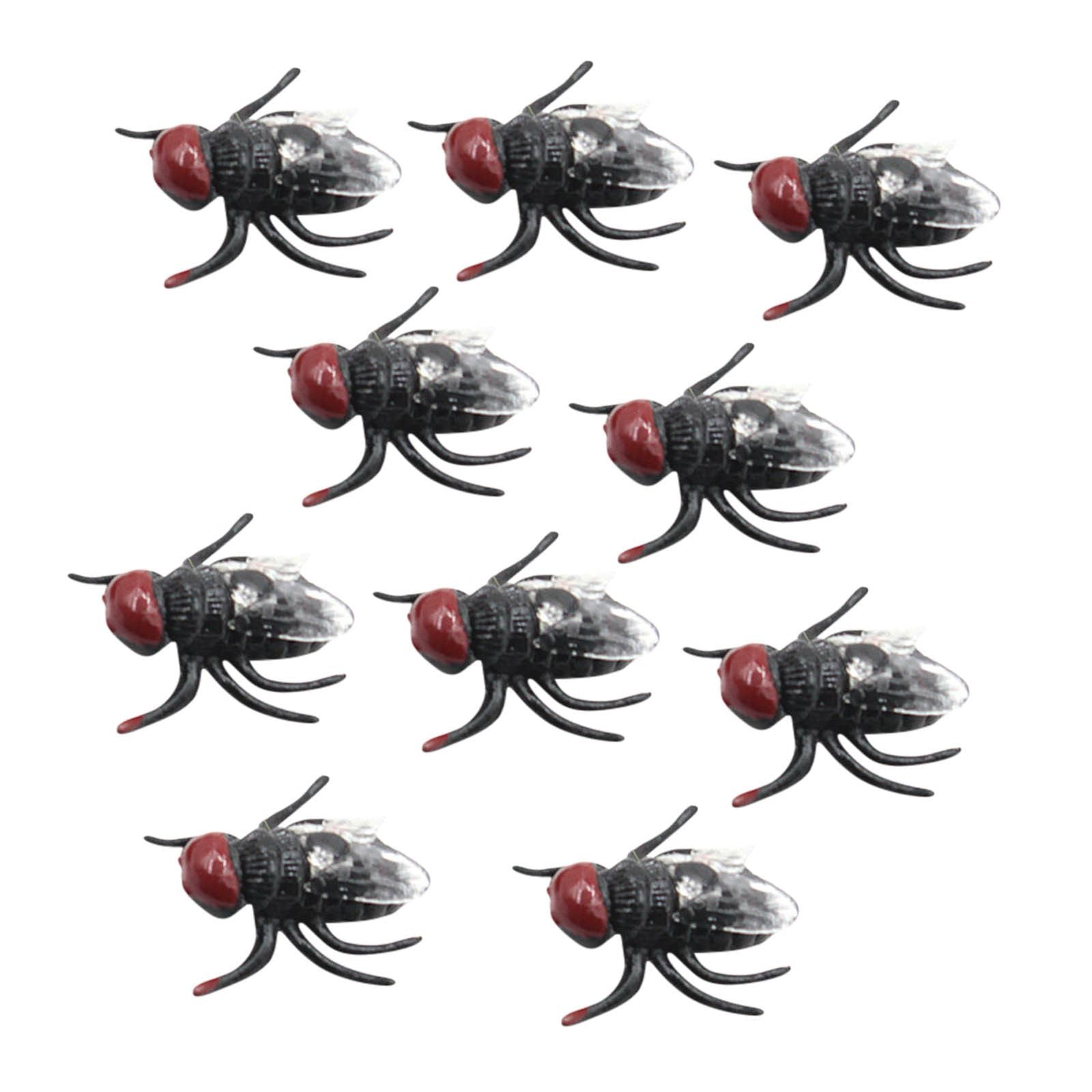 100 Pcs Plastic Fake Flies for Halloween Pranks