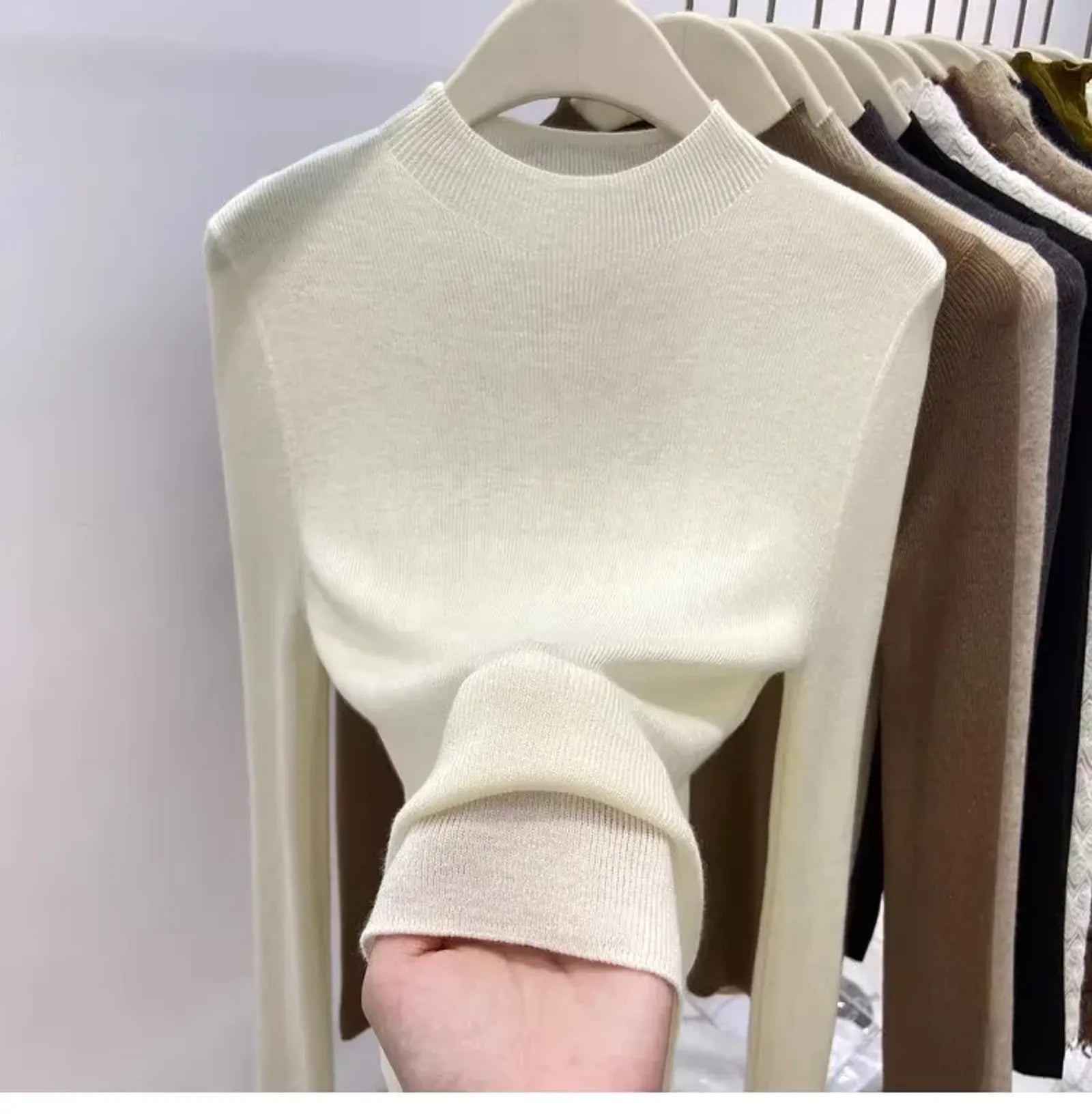 Women’s Solid Slim Turtleneck Sweater - Autumn/Winter