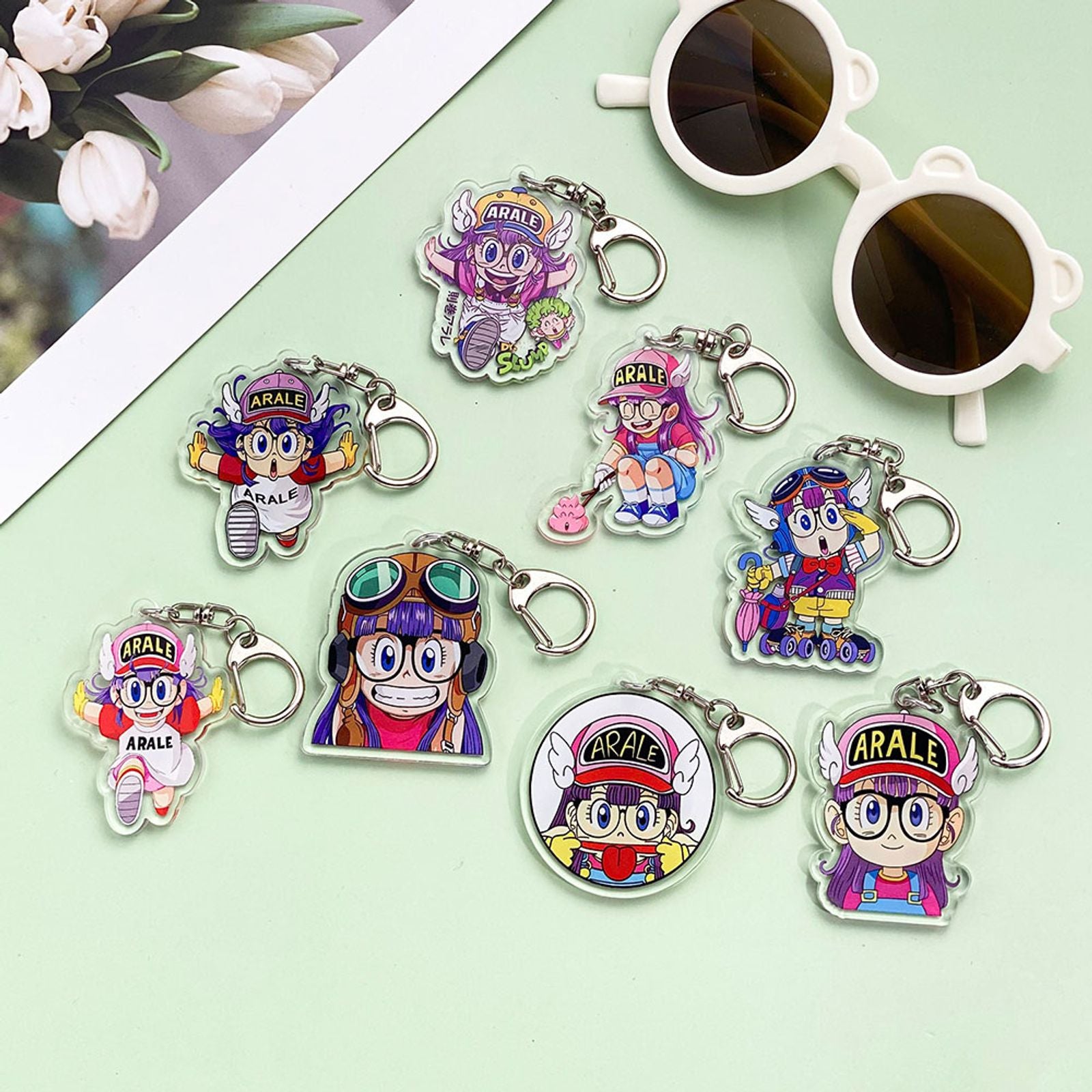 Anime Arale Acrylic Keychain - Fun Bag Charm