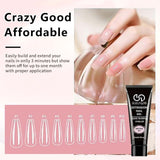 8PCS Nail Art Poly Extension Gel Kit