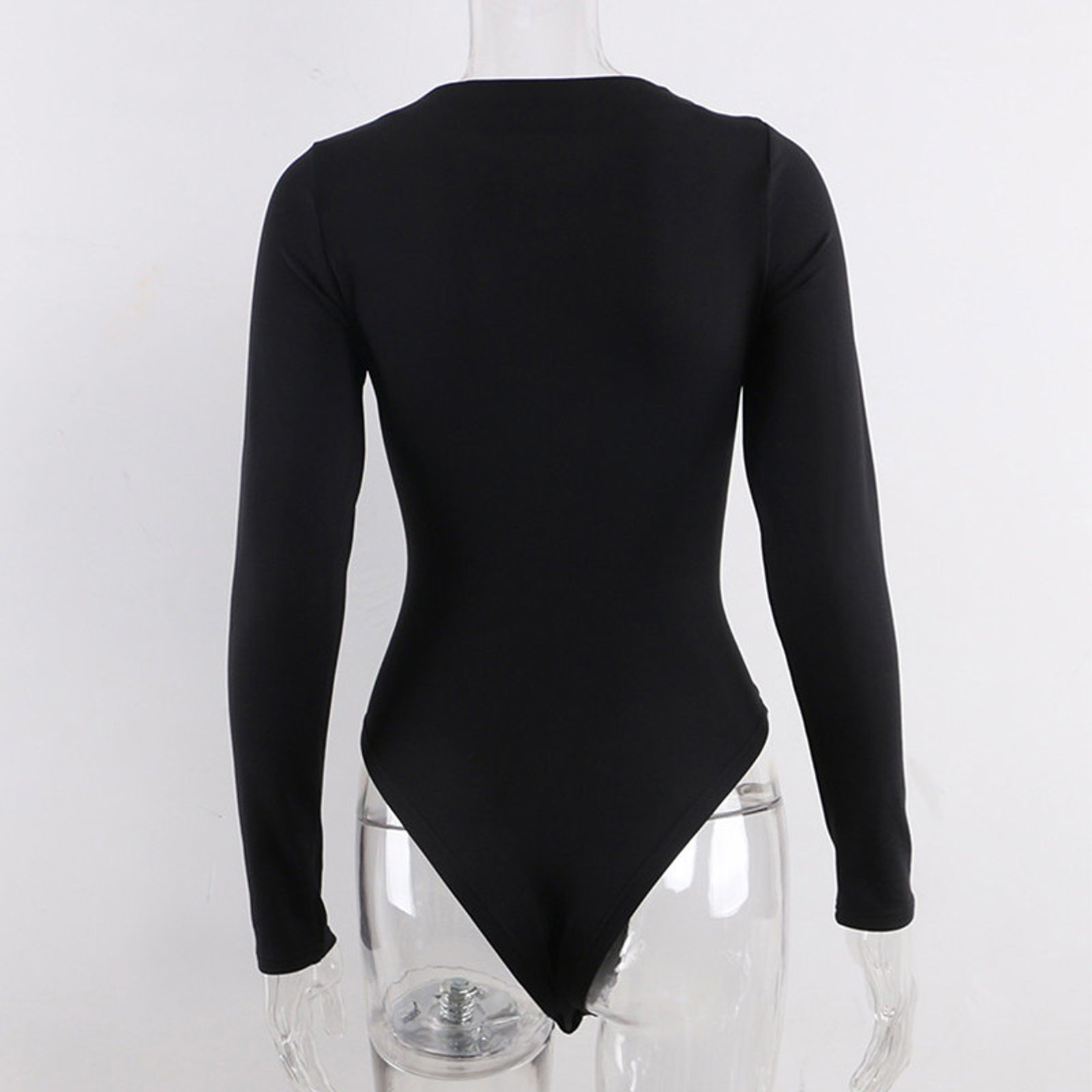 Sexy Y2K Long Sleeve Cotton Bodysuit for Women