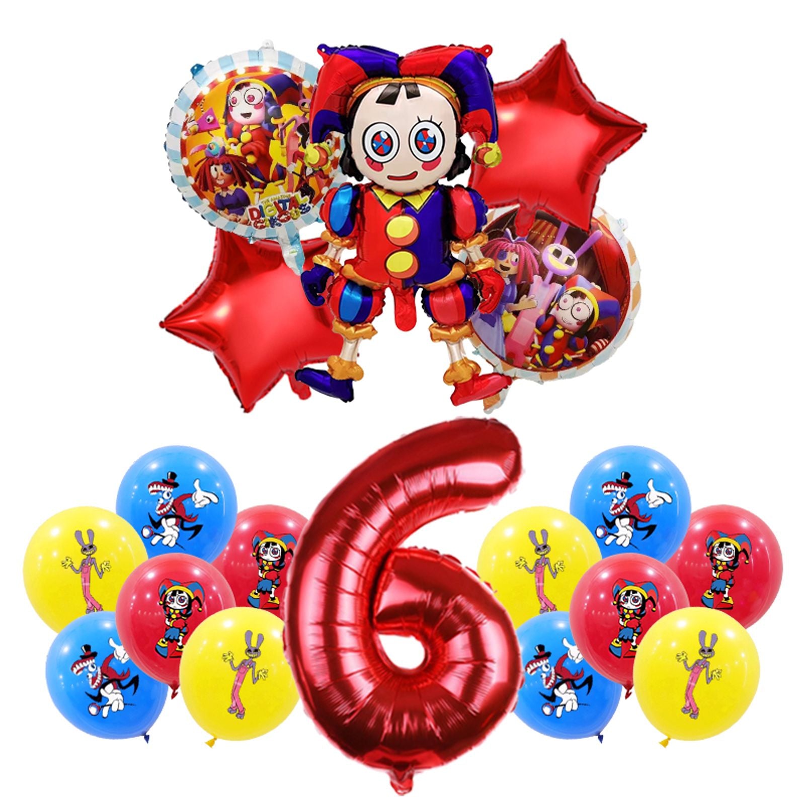 Amazing Digital Circus Birthday Party Balloon Decoration