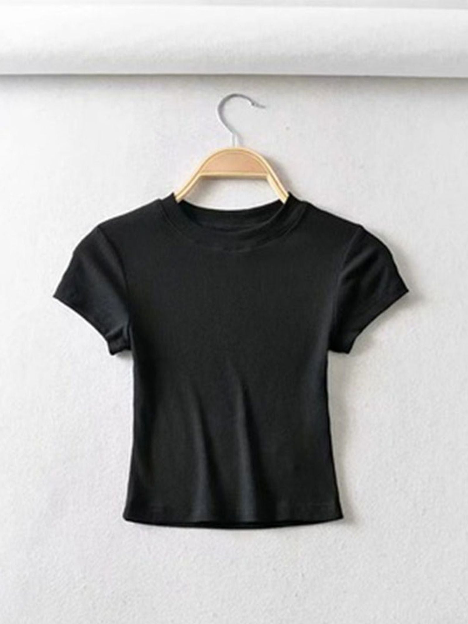 Summer Sexy Women’s O-neck Short Sleeve Crop Top