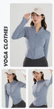 Women's Long-Sleeved Yoga Jacket for Autumn & Winter