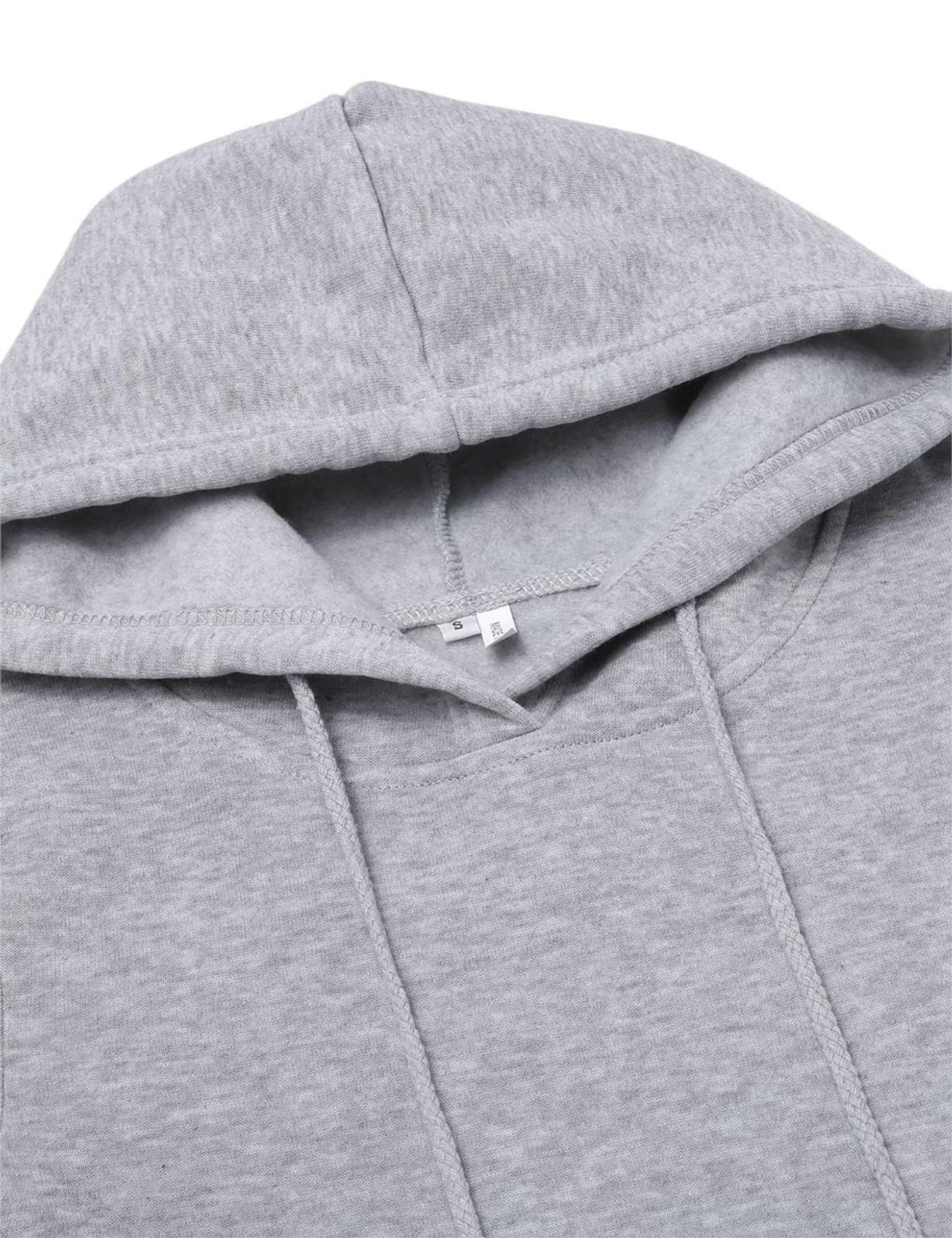 Ladies Autumn Hooded Dress Sweatshirt