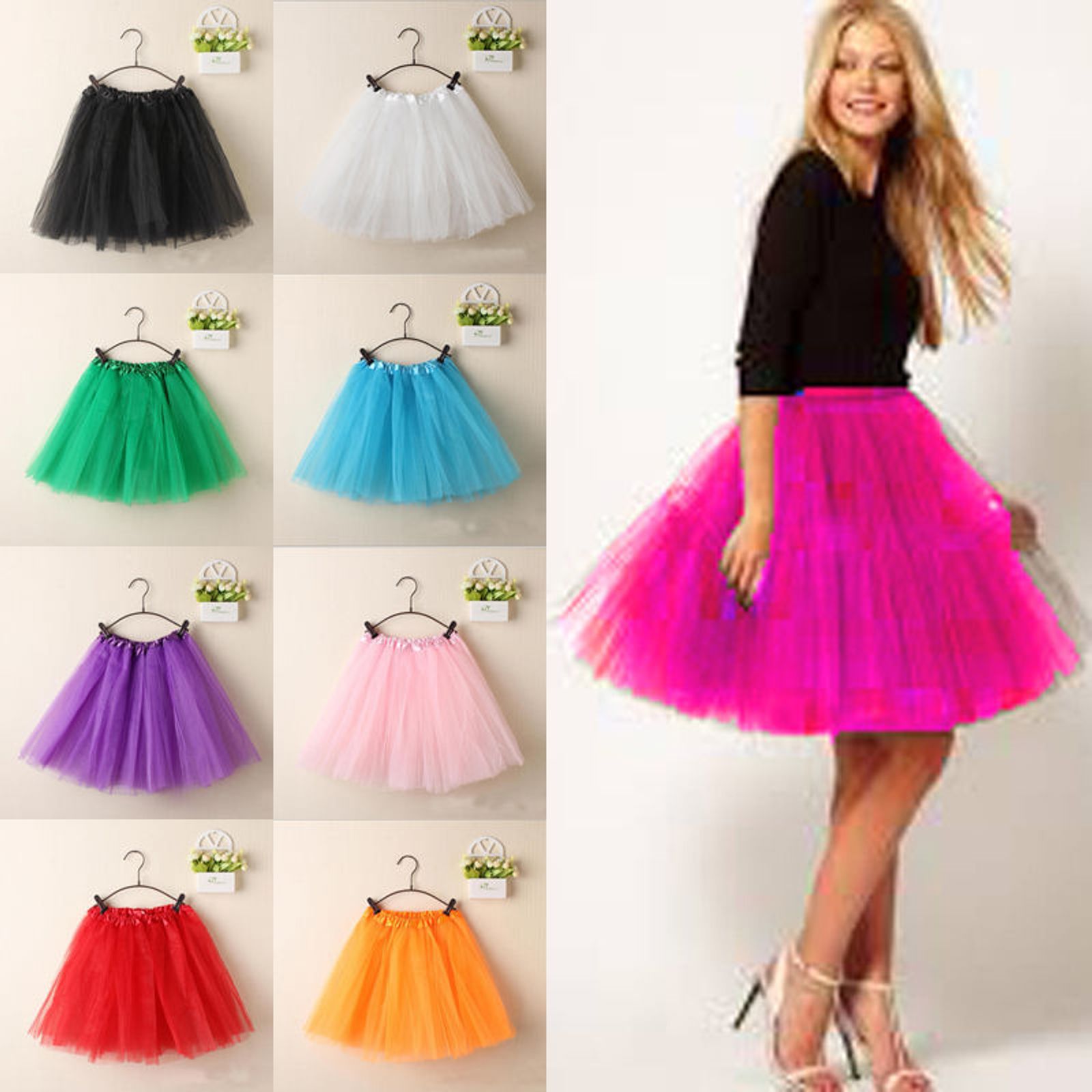 Women’s Vintage Tulle Mini Skirt for Summer Parties