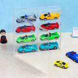 Acrylic Car Display Box 1:64 for Hot Wheels - 8 Grid Rack