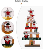 Wooden Christmas Tree Santa Claus DIY Decoration
