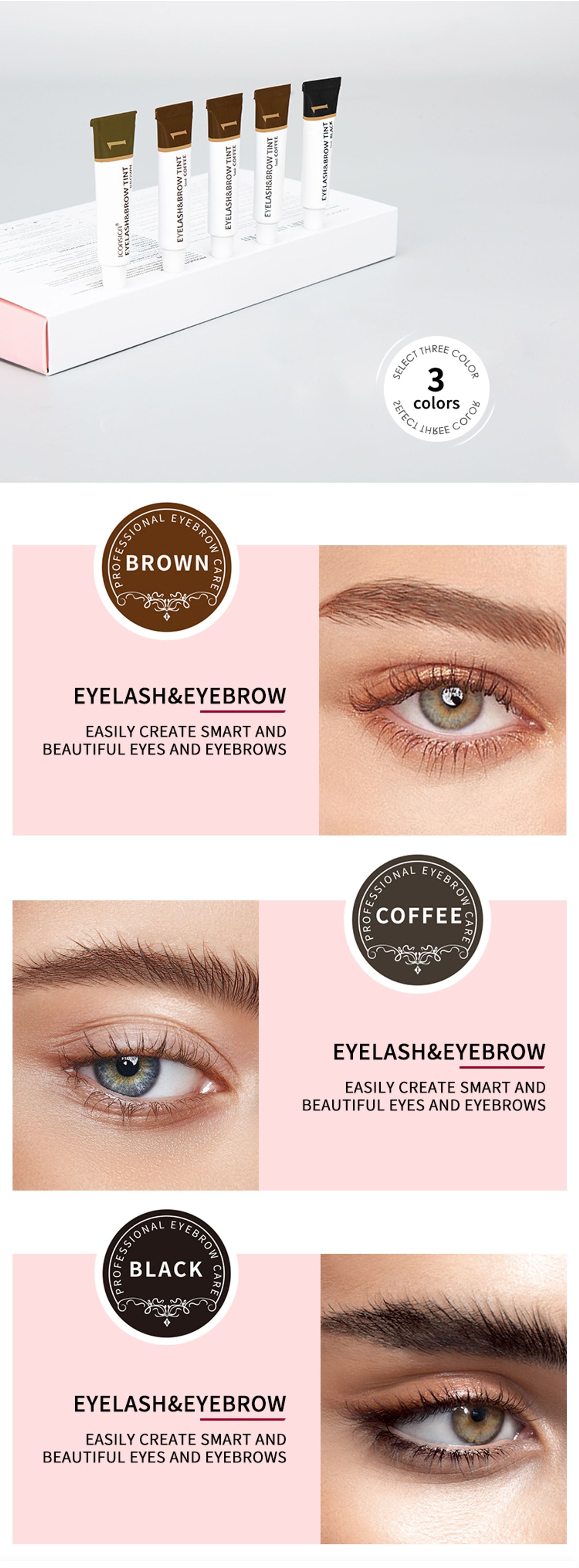 Eyelash and Eyebrow Dye Tint Kit with Brow Enhancer