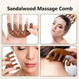 Wooden Scalp Massager Comb for Relaxation and Hair Care
